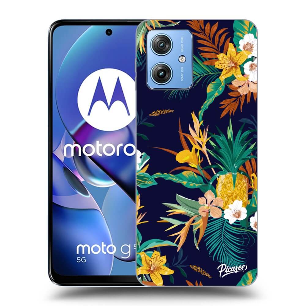 Silikonový černý Obal Pro Motorola Moto G54 5G - Pineapple Color