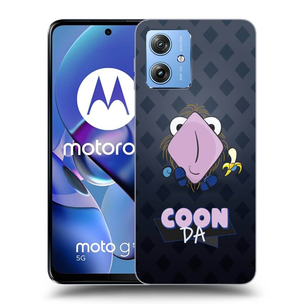 Silikonový Průhledný Obal Pro Motorola Moto G54 5G - COONDA Chlupatka - Tmavá