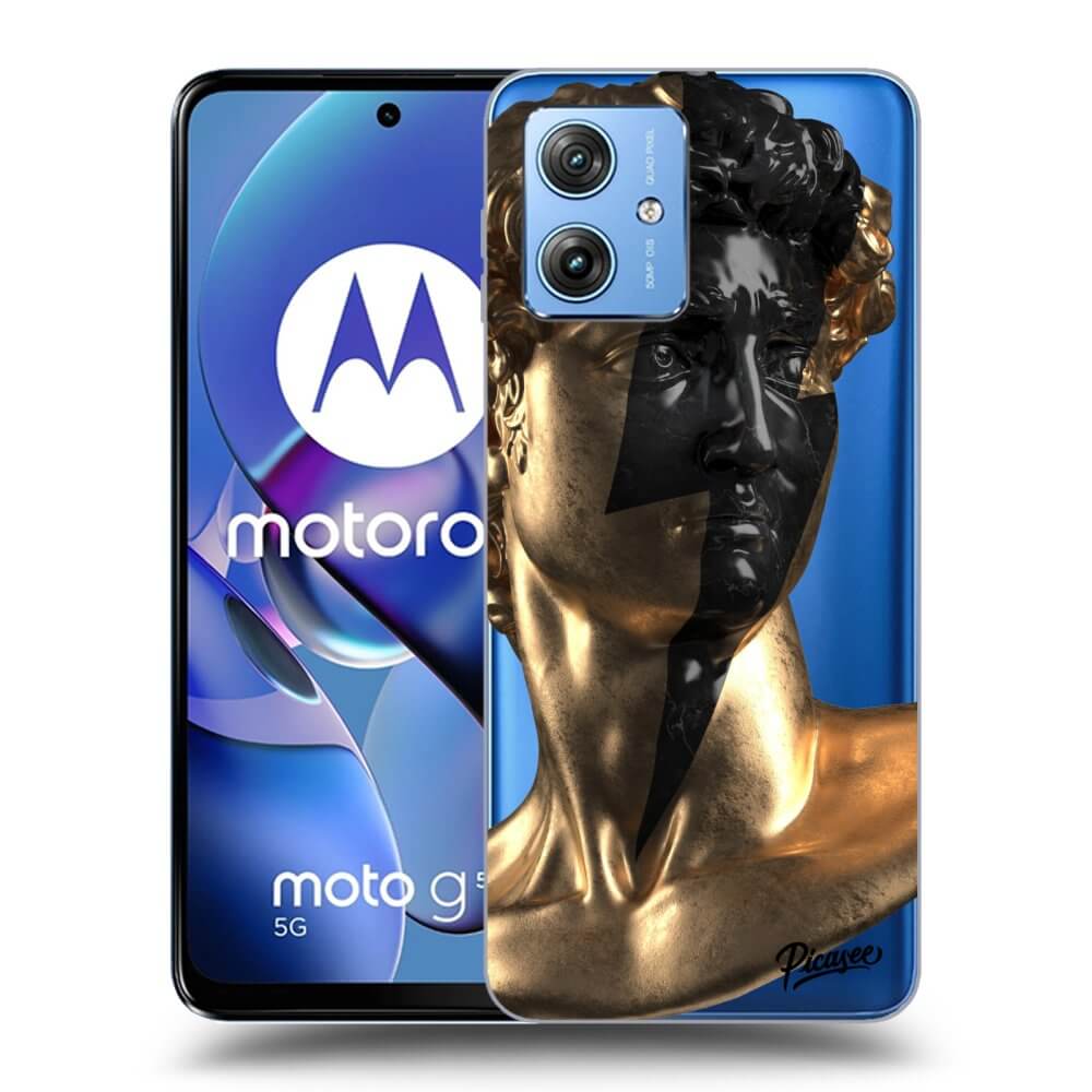 Silikonový Průhledný Obal Pro Motorola Moto G54 5G - Wildfire - Gold