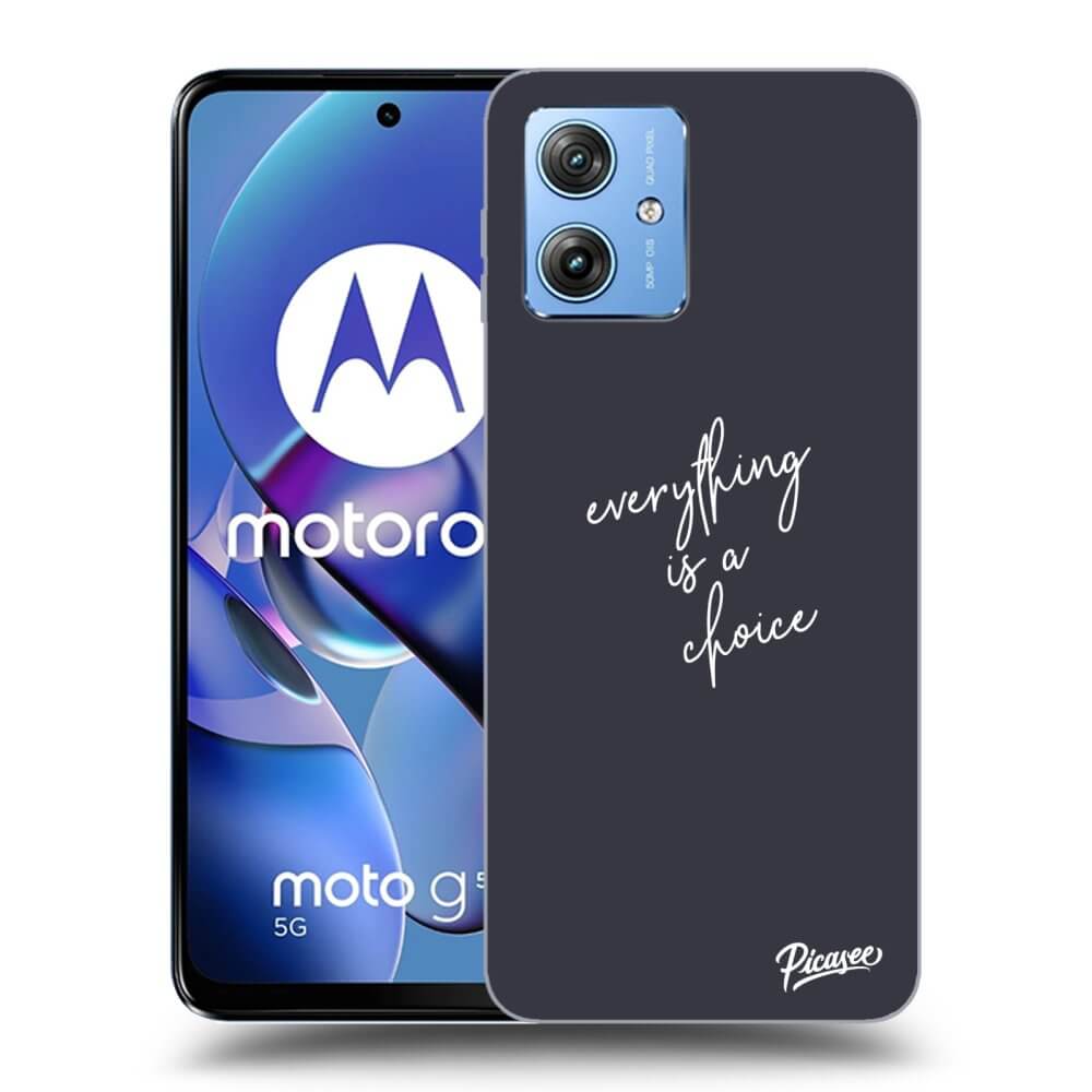 Silikonový Průhledný Obal Pro Motorola Moto G54 5G - Vše Je Na Tobě