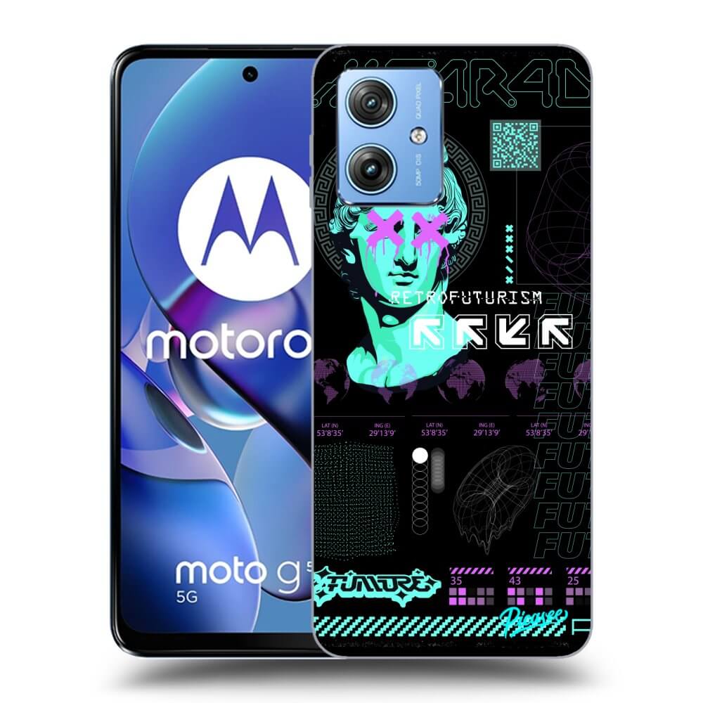 Silikonový černý Obal Pro Motorola Moto G54 5G - RETRO