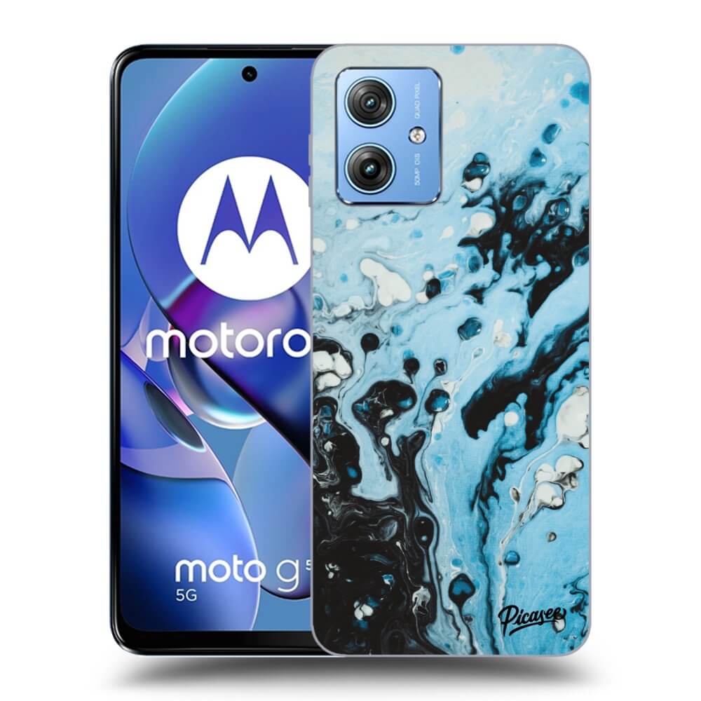 Silikonový Průhledný Obal Pro Motorola Moto G54 5G - Organic Blue