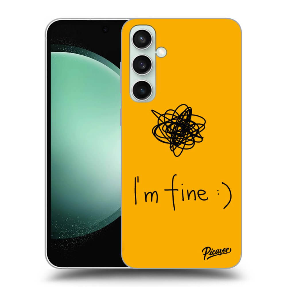 Silikonový černý Obal Pro Samsung Galaxy S23 FE - I Am Fine