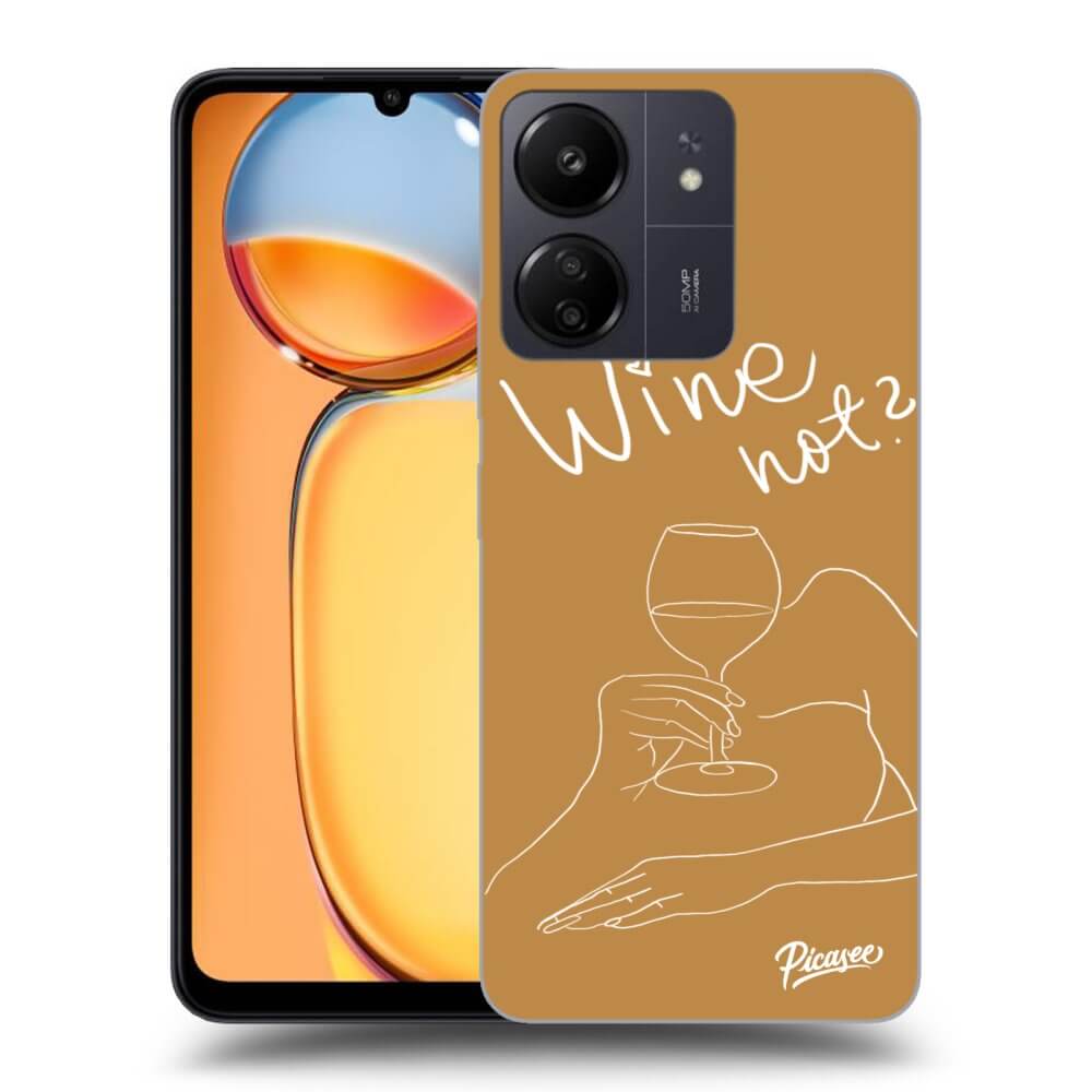 Silikonový Průhledný Obal Pro Xiaomi Redmi 13C 4G - Wine Not