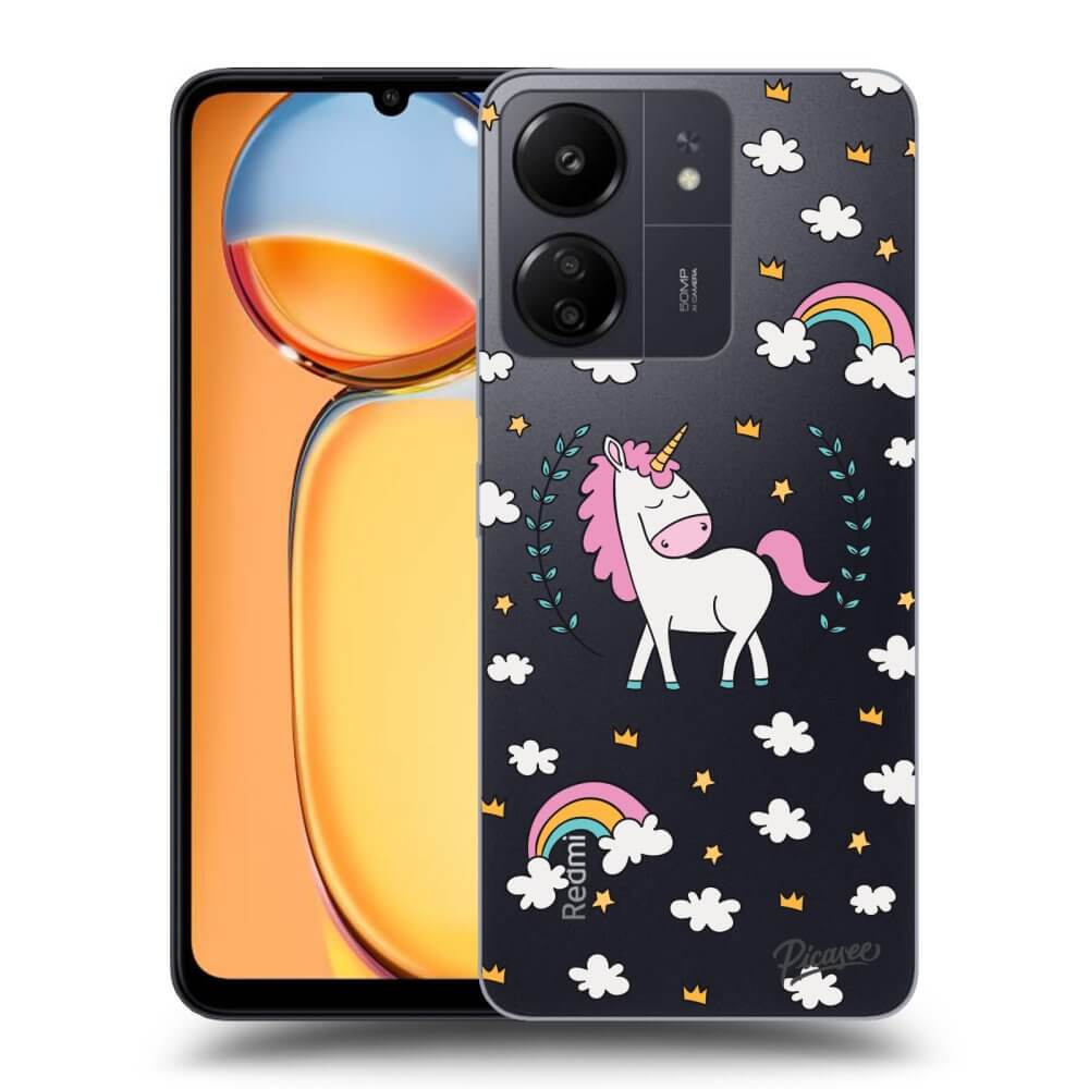 Silikonový Průhledný Obal Pro Xiaomi Redmi 13C 4G - Unicorn Hvězdné Nebe