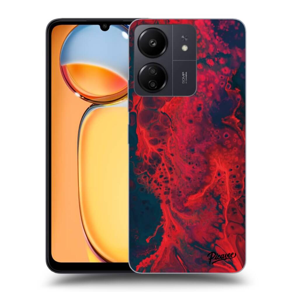 Silikonový černý Obal Pro Xiaomi Redmi 13C 4G - Organic Red