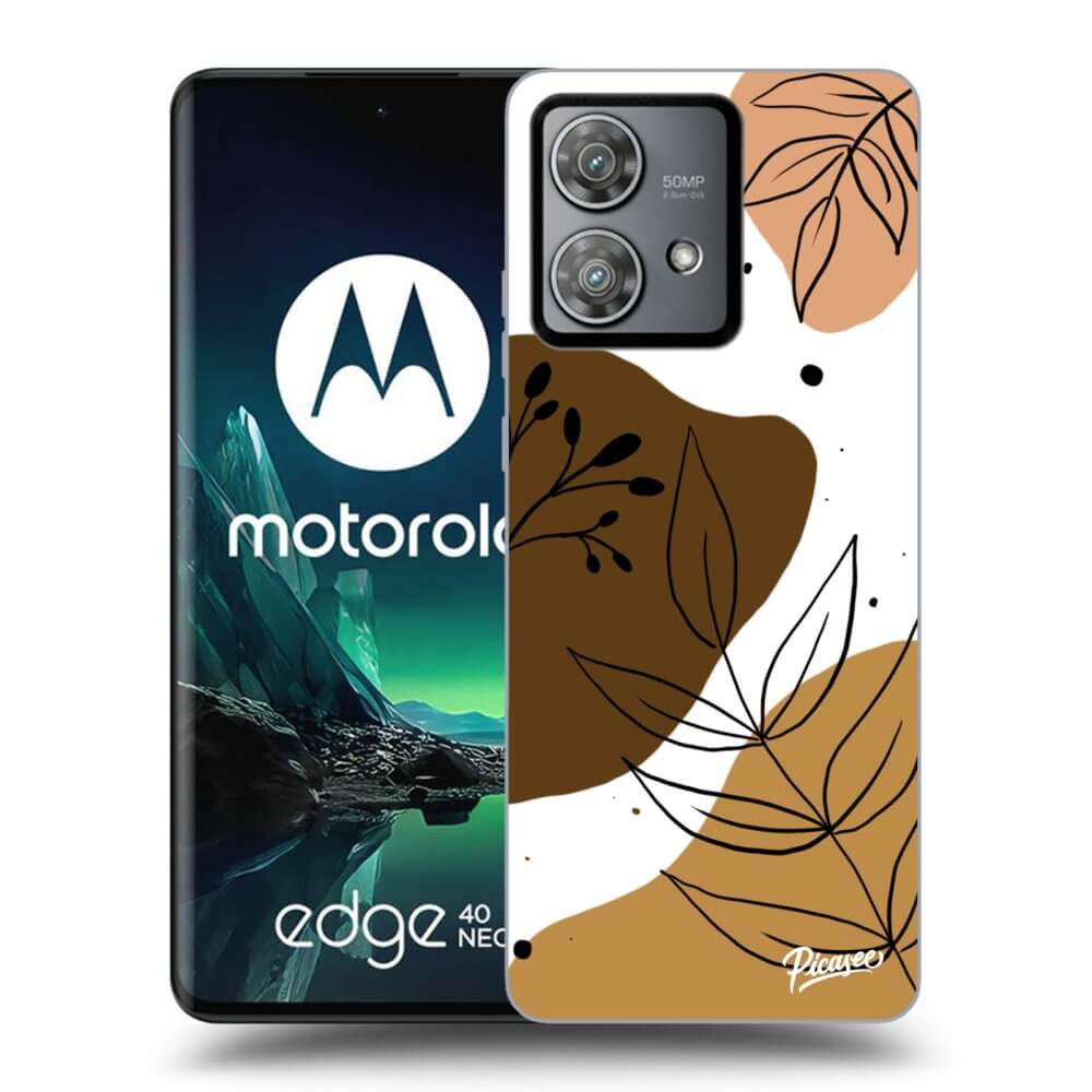 Silikonový černý Obal Pro Motorola Edge 40 Neo - Boho Style