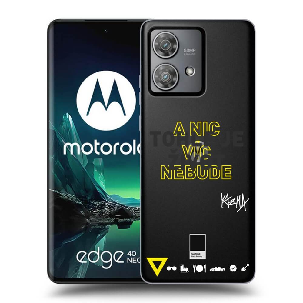 Silikonový Průhledný Obal Pro Motorola Edge 40 Neo - Kazma - TOHLE JE ŽIVOT A NIC VÍC NEBUDE