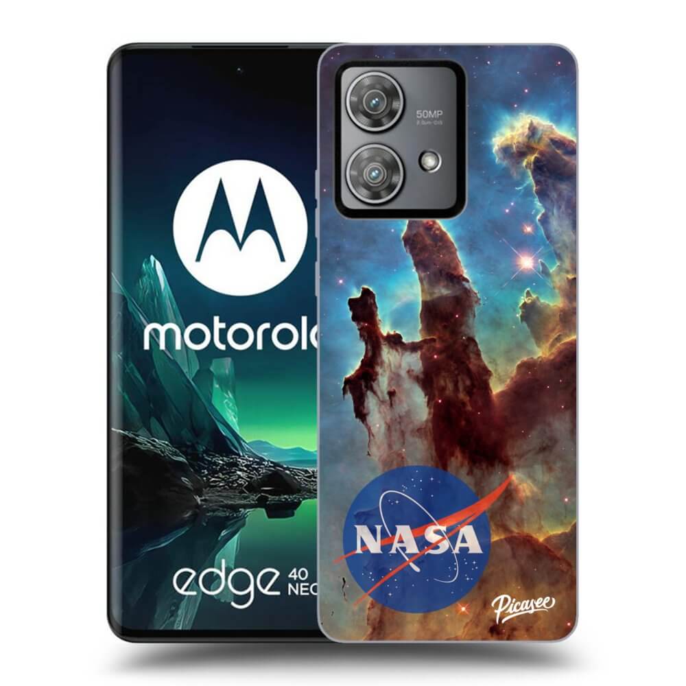 Silikonový černý Obal Pro Motorola Edge 40 Neo - Eagle Nebula