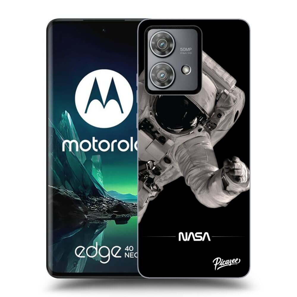 Silikonový černý Obal Pro Motorola Edge 40 Neo - Astronaut Big