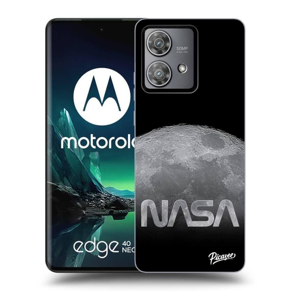 Silikonový černý Obal Pro Motorola Edge 40 Neo - Moon Cut