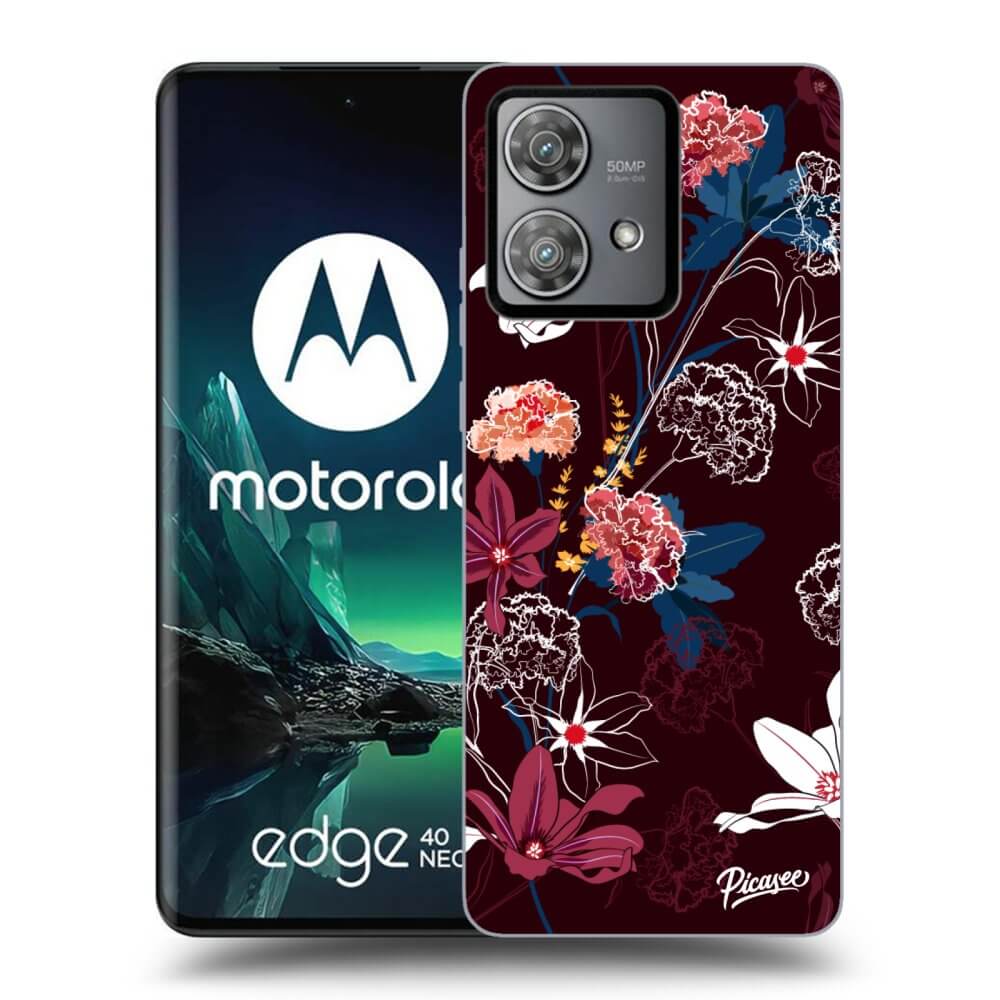 Silikonový Průhledný Obal Pro Motorola Edge 40 Neo - Dark Meadow