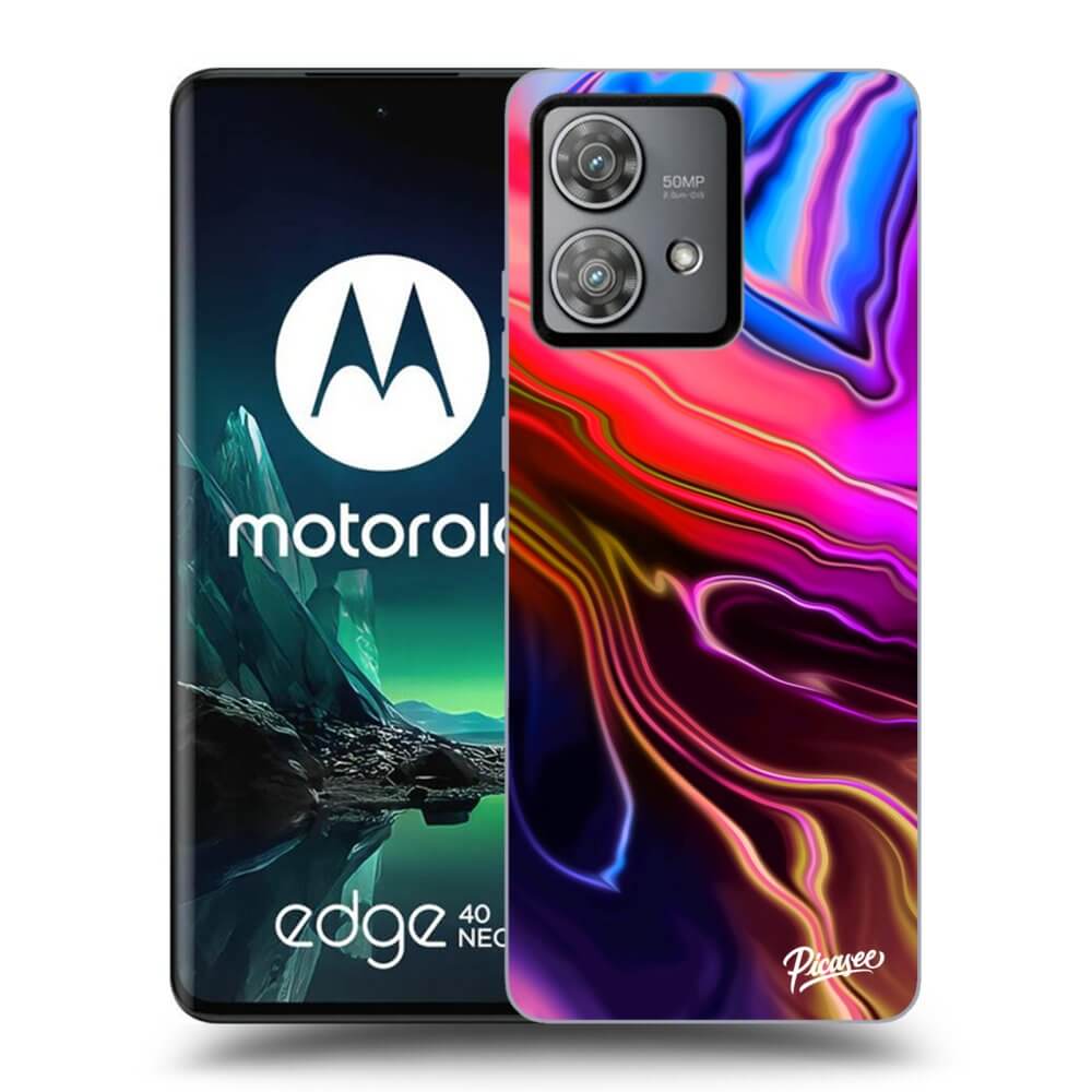 Silikonový Průhledný Obal Pro Motorola Edge 40 Neo - Electric