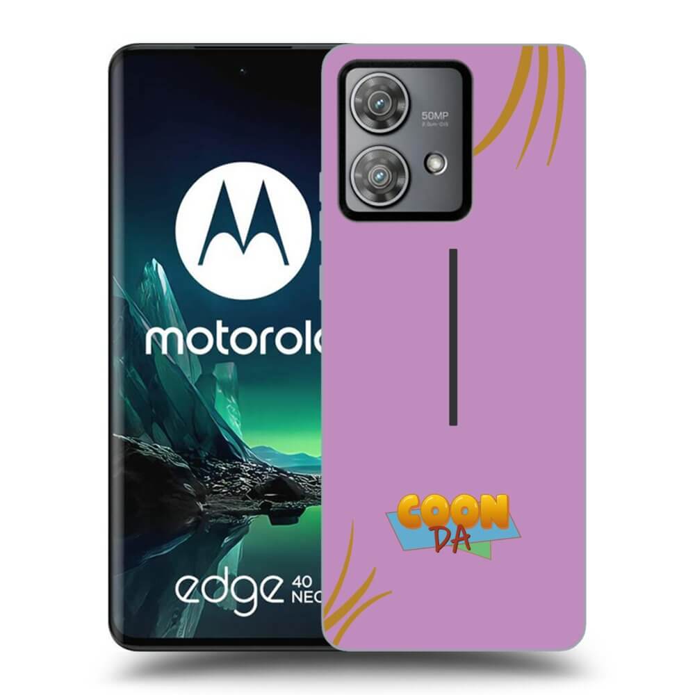 Silikonový černý Obal Pro Motorola Edge 40 Neo - COONDA Růžovka