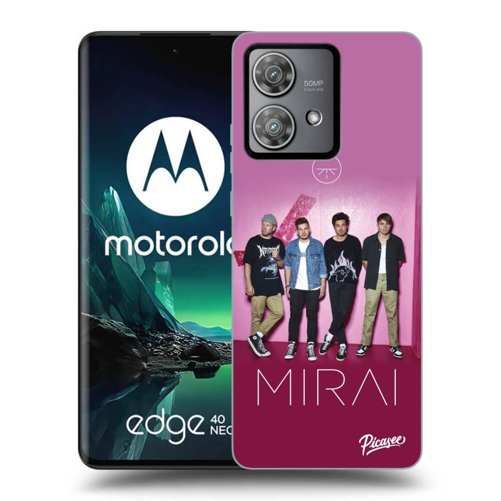 Silikonový černý Obal Pro Motorola Edge 40 Neo - Mirai - Pink