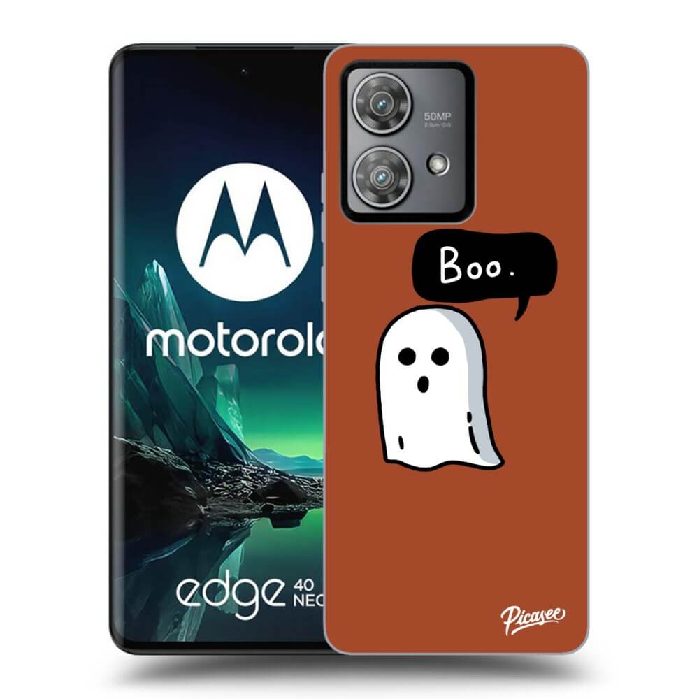 Silikonový černý Obal Pro Motorola Edge 40 Neo - Boo