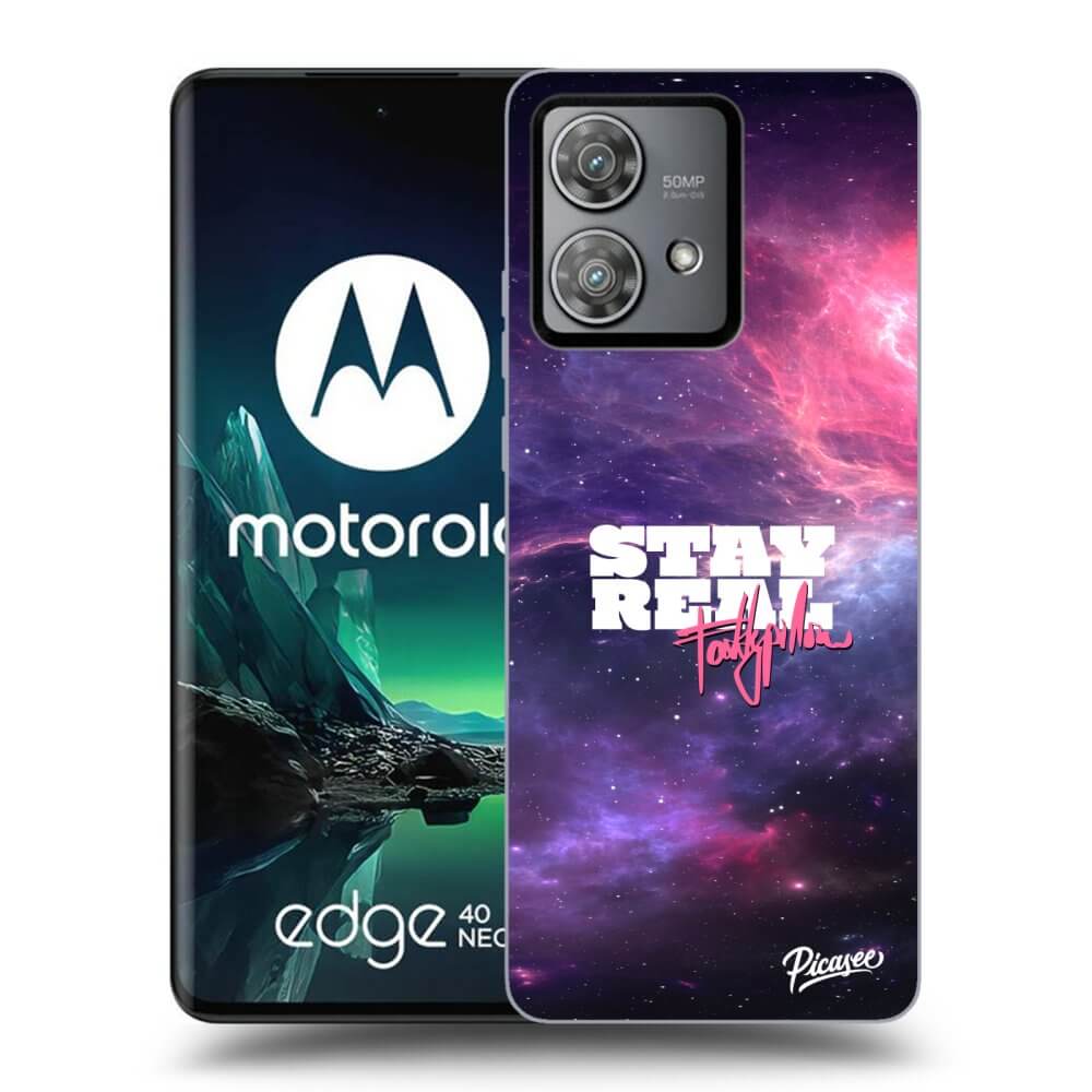 Silikonový černý Obal Pro Motorola Edge 40 Neo - Stay Real