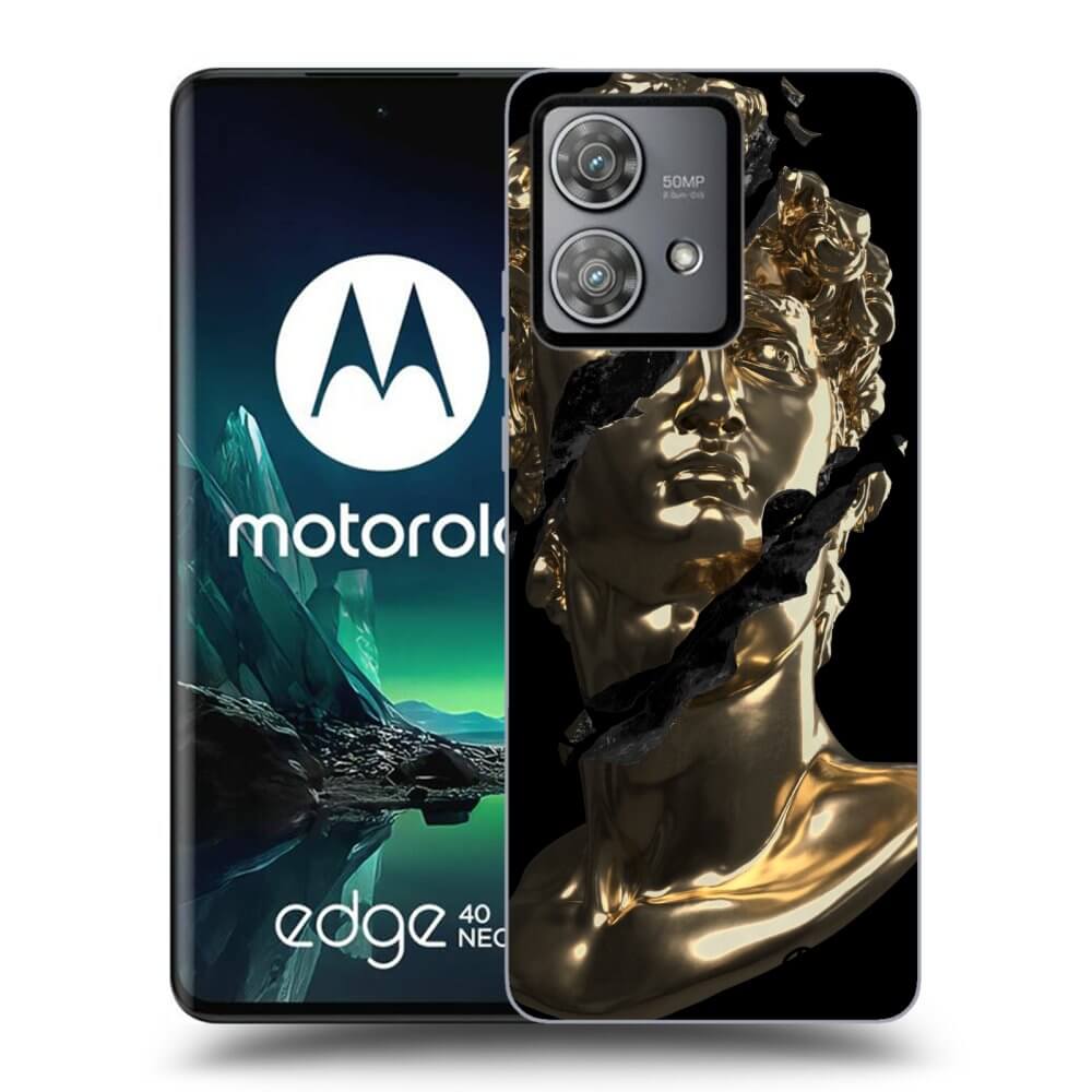 Silikonový černý Obal Pro Motorola Edge 40 Neo - Golder