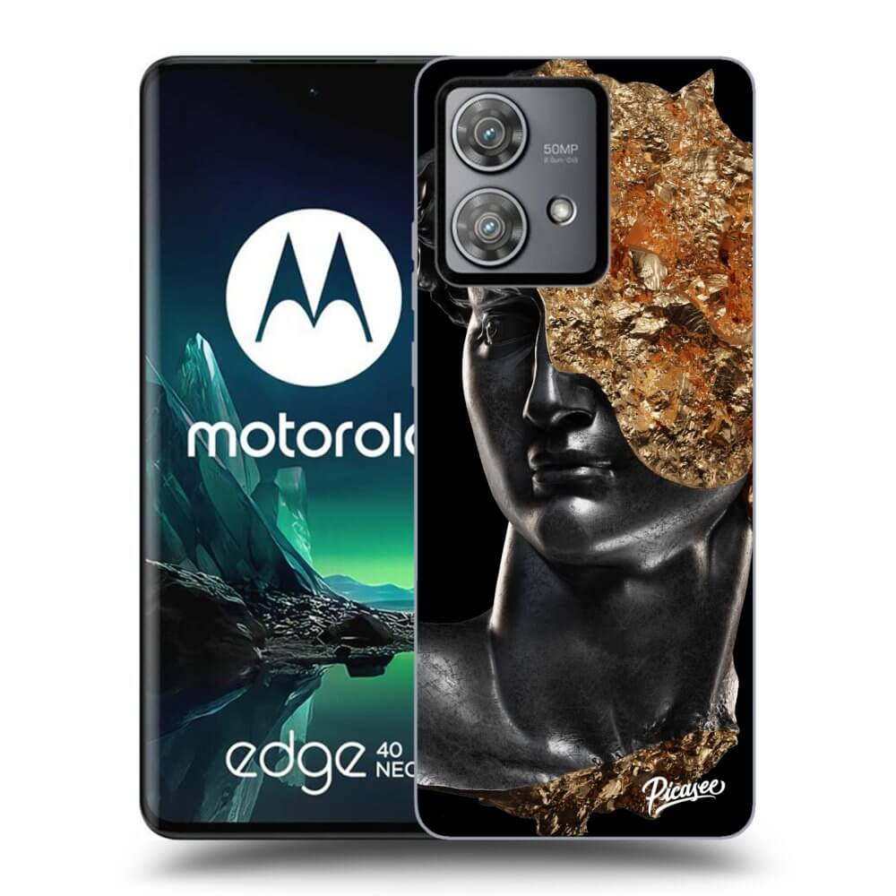 Silikonový černý Obal Pro Motorola Edge 40 Neo - Holigger