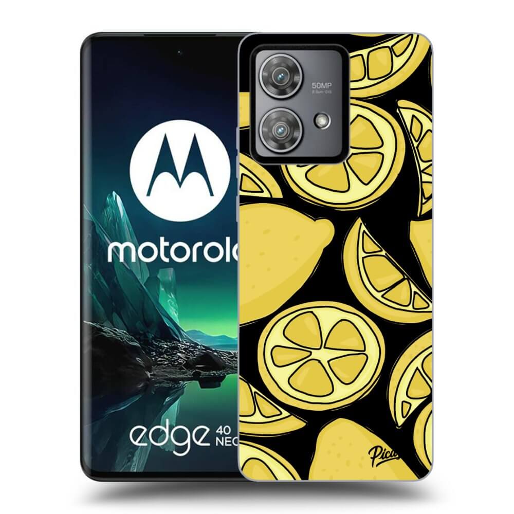 Silikonový černý Obal Pro Motorola Edge 40 Neo - Lemon