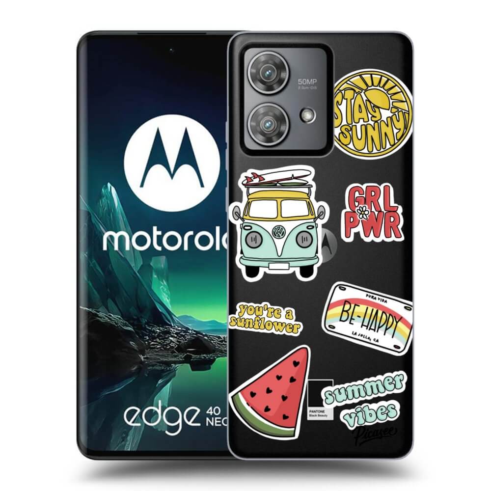 Silikonový Průhledný Obal Pro Motorola Edge 40 Neo - Summer