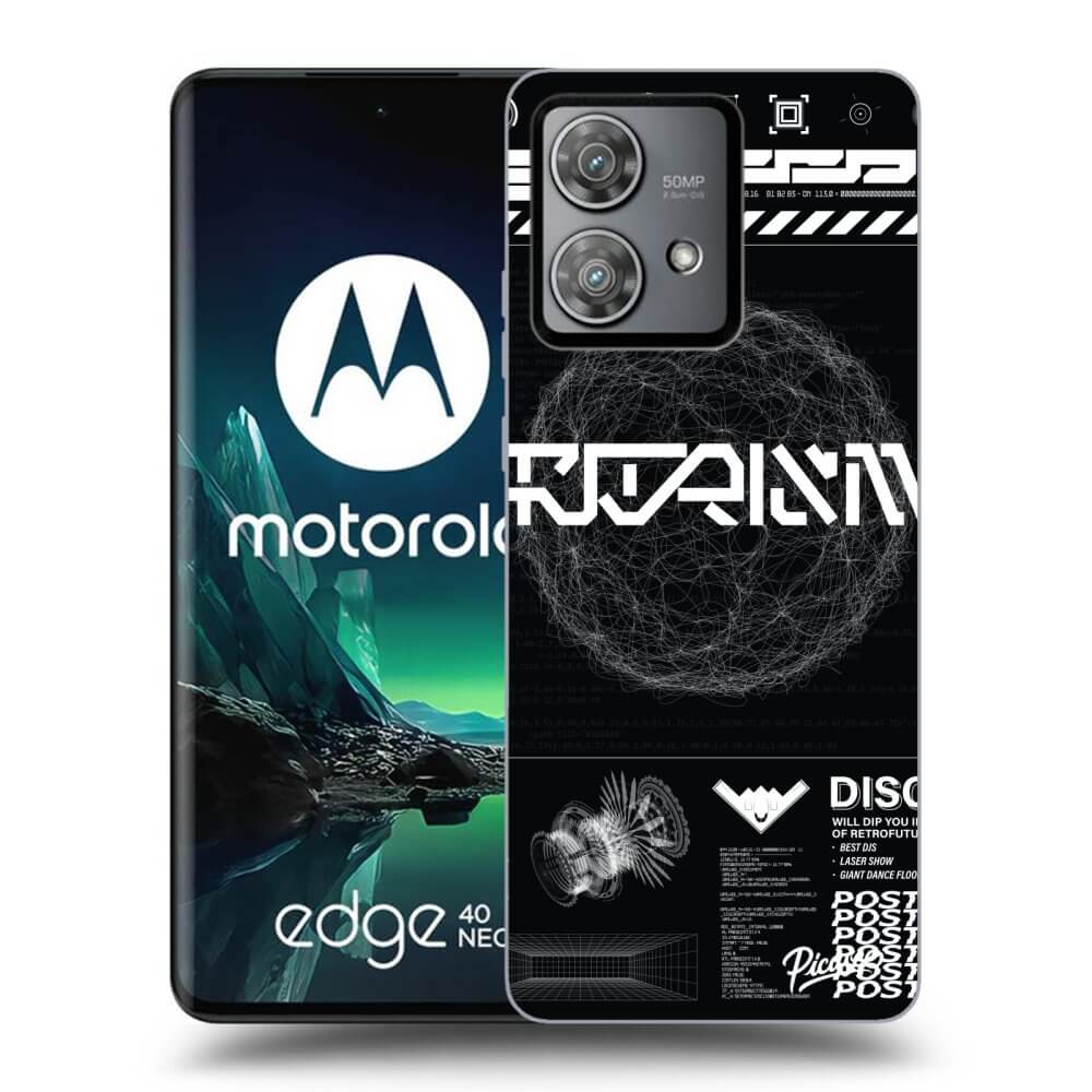 Silikonový černý Obal Pro Motorola Edge 40 Neo - BLACK DISCO