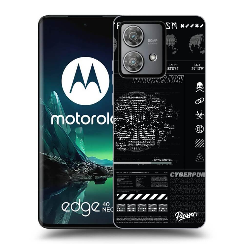 Silikonový černý Obal Pro Motorola Edge 40 Neo - FUTURE