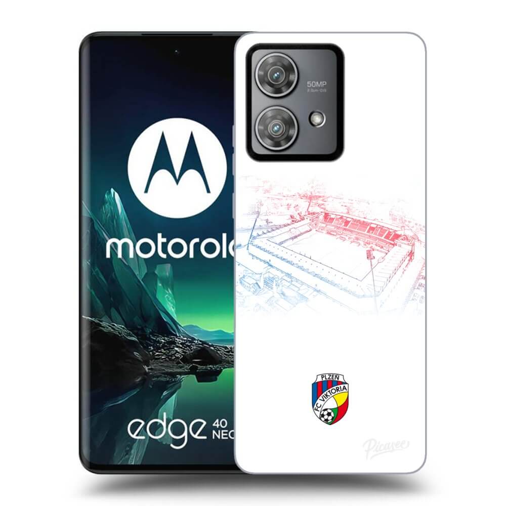 Silikonový černý Obal Pro Motorola Edge 40 Neo - FC Viktoria Plzeň C