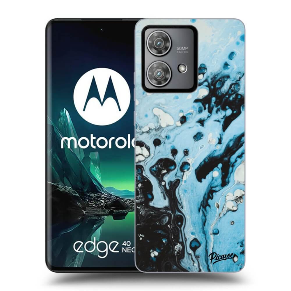 Silikonový Průhledný Obal Pro Motorola Edge 40 Neo - Organic Blue