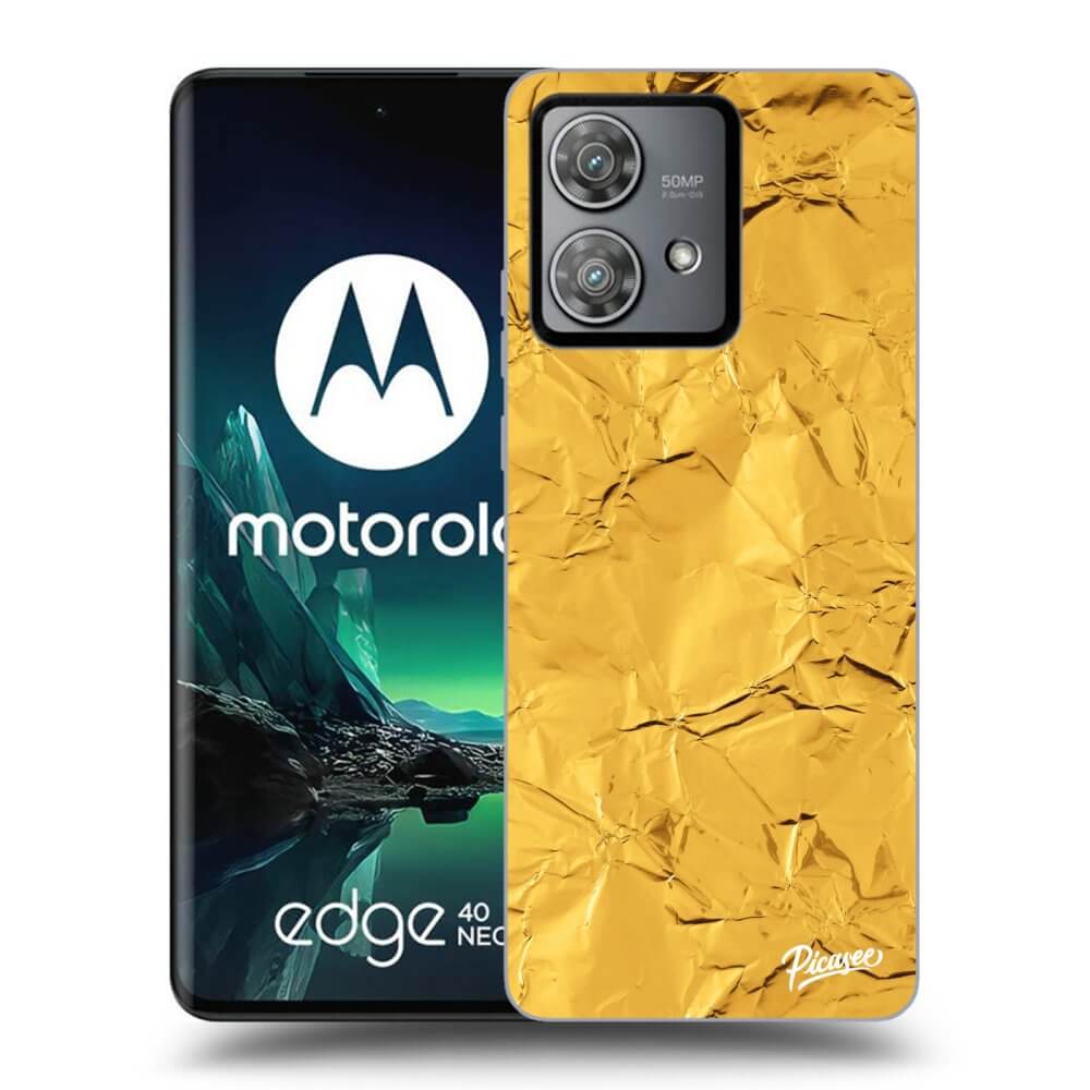 Silikonový Průhledný Obal Pro Motorola Edge 40 Neo - Gold