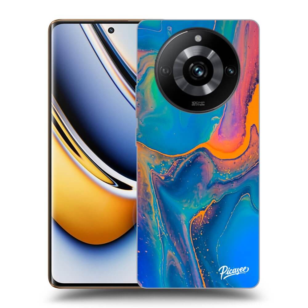 Silikonový černý Obal Pro Realme 11 Pro+ - Rainbow