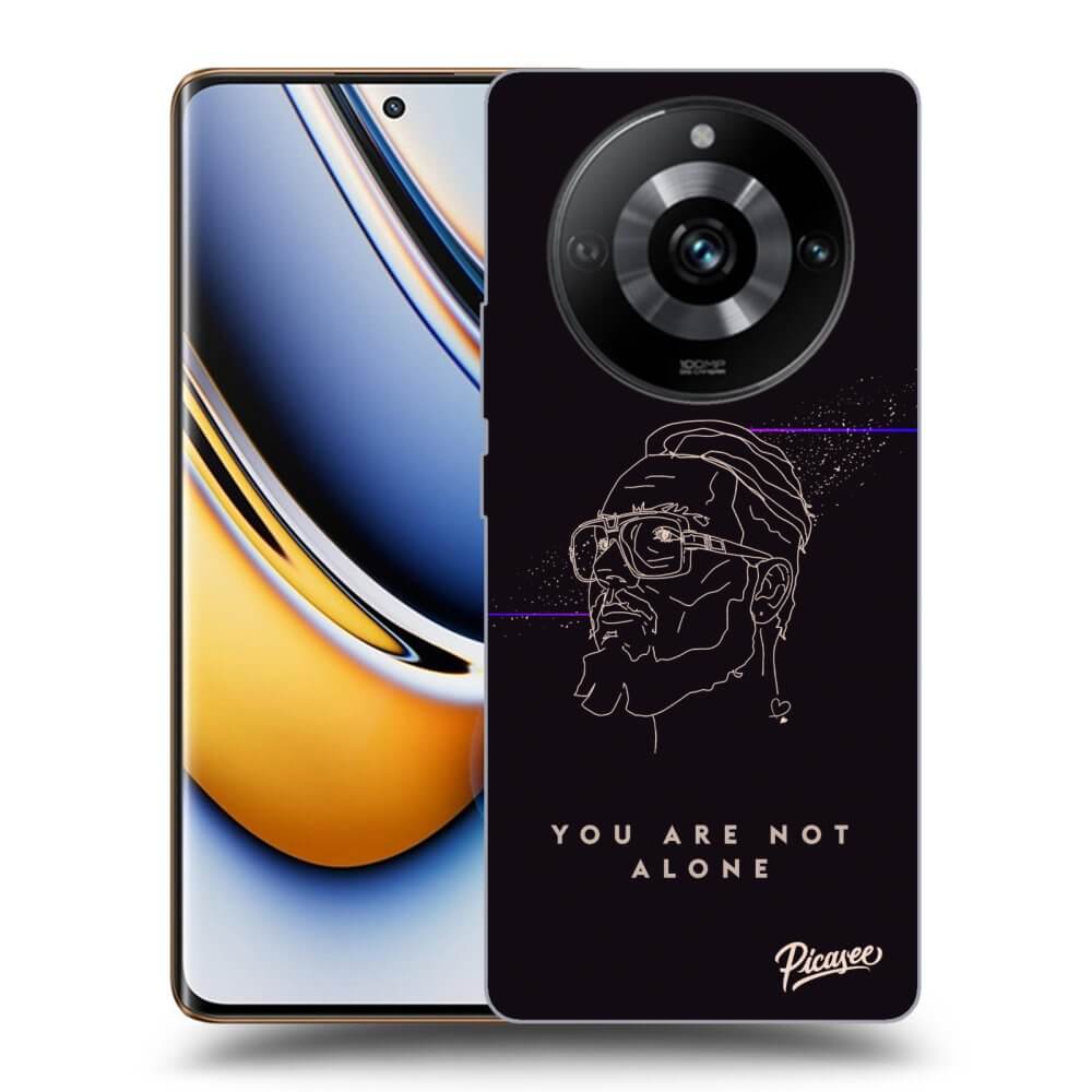 Silikonový černý Obal Pro Realme 11 Pro+ - You Are Not Alone