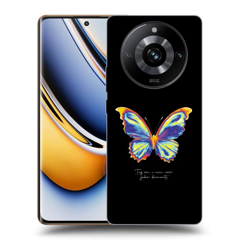 Silikonový černý Obal Pro Realme 11 Pro+ - Diamanty Black