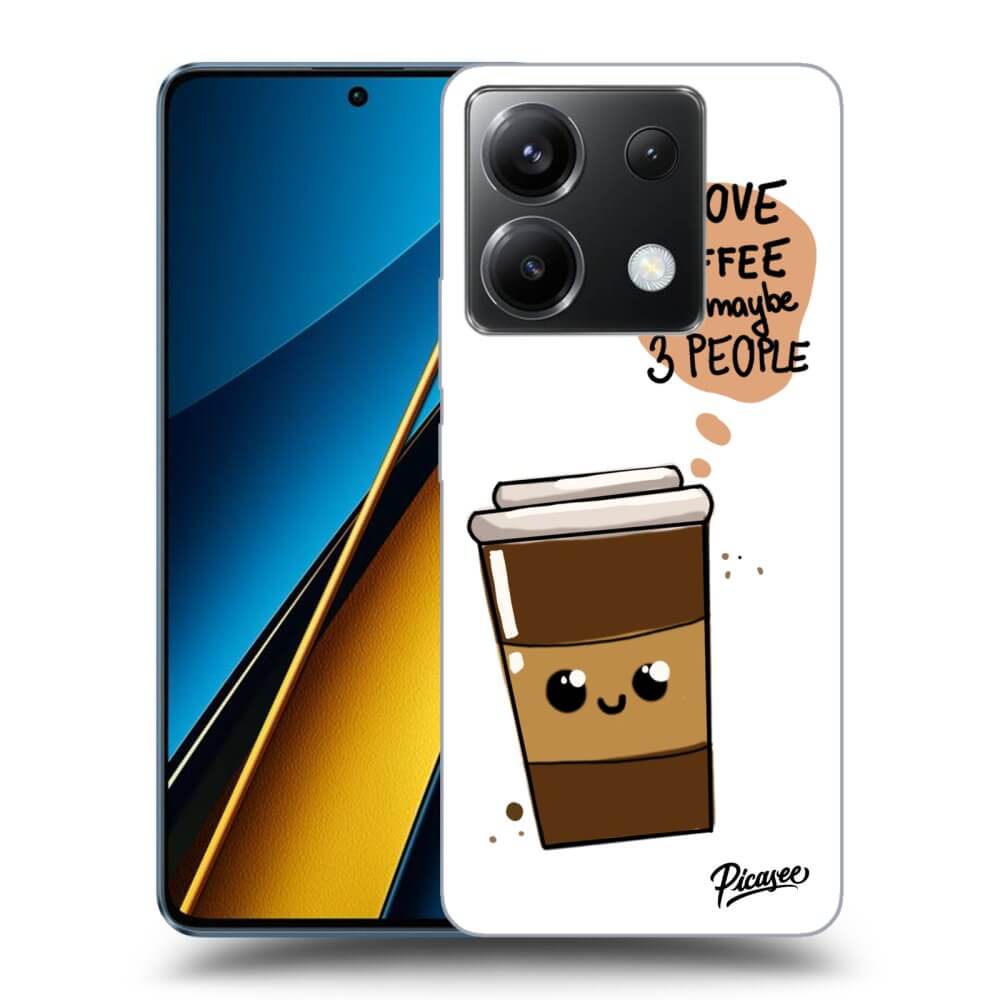 Silikonový černý Obal Pro Xiaomi Poco X6 - Cute Coffee