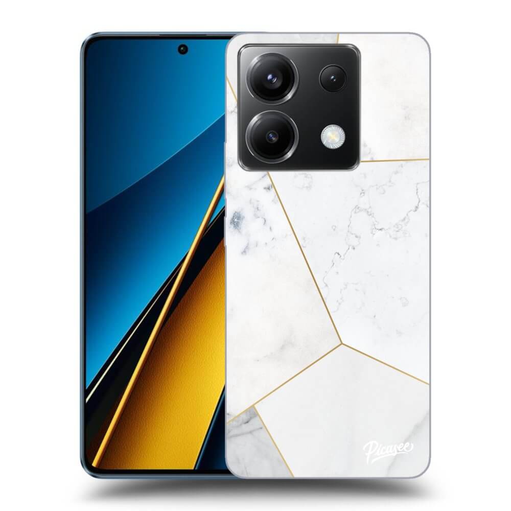 Silikonový černý Obal Pro Xiaomi Poco X6 - White Tile