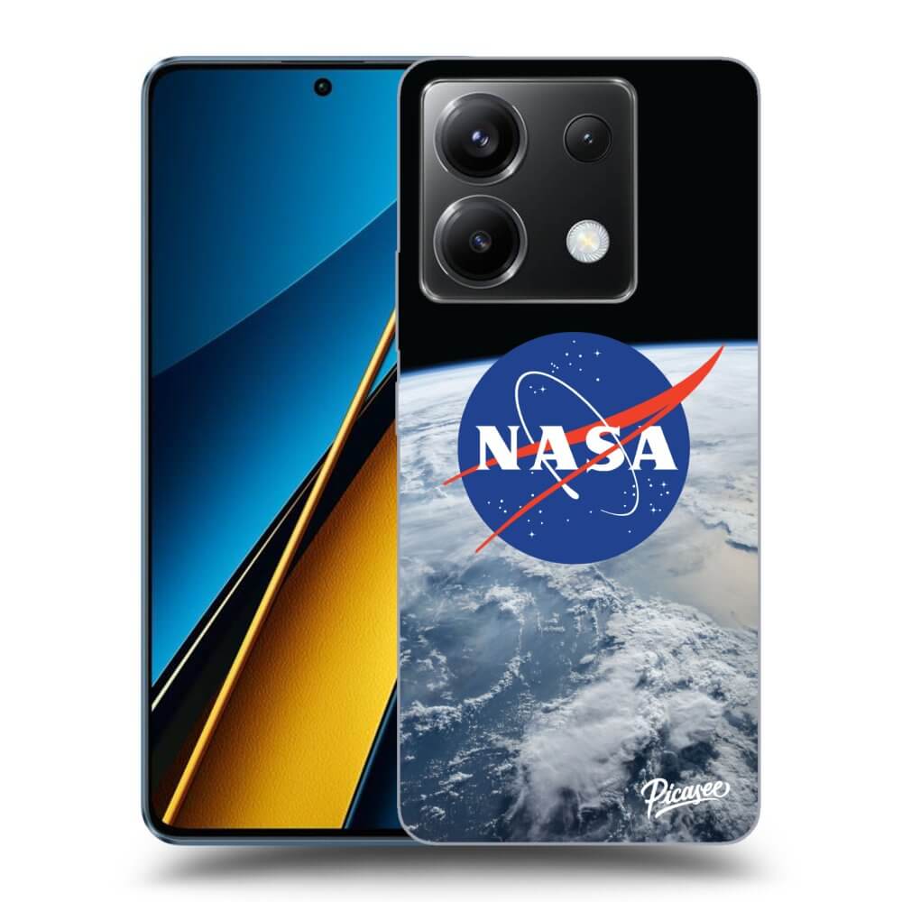 Silikonový černý Obal Pro Xiaomi Poco X6 - Nasa Earth