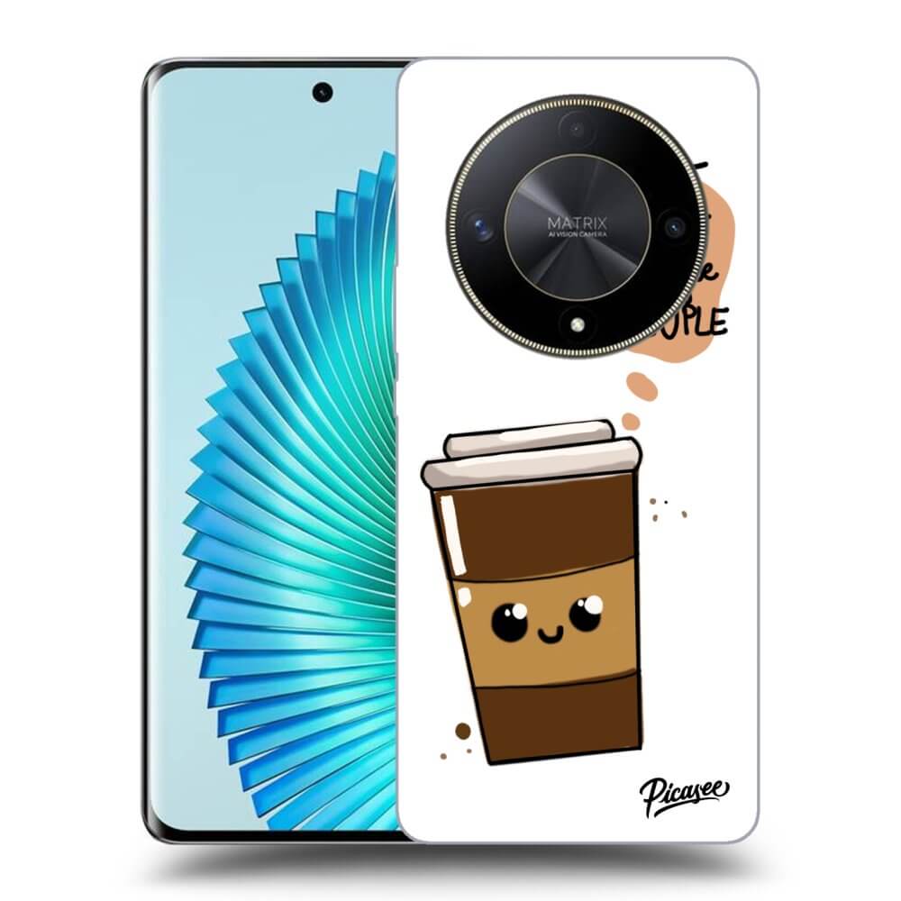 Silikonový černý Obal Pro Honor Magic6 Lite 5G - Cute Coffee