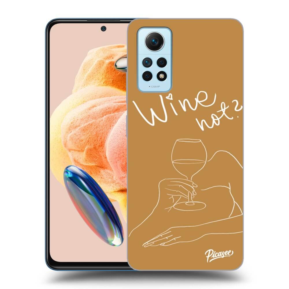 Silikonový Průhledný Obal Pro Xiaomi Redmi Note 12 Pro 4G - Wine Not