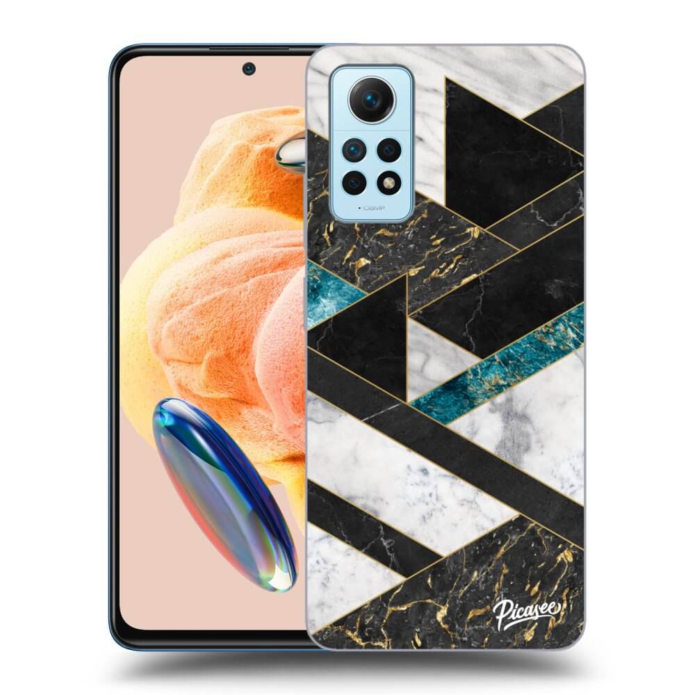 Silikonový Průhledný Obal Pro Xiaomi Redmi Note 12 Pro 4G - Dark Geometry