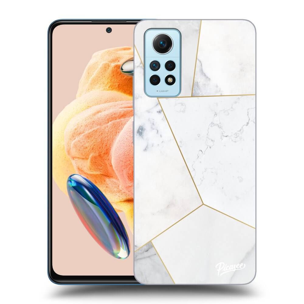 Silikonový Průhledný Obal Pro Xiaomi Redmi Note 12 Pro 4G - White Tile