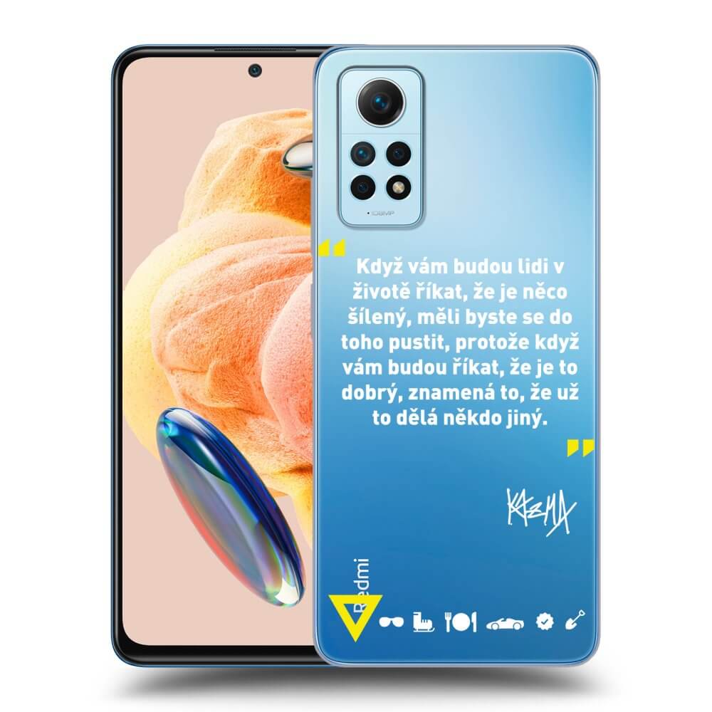 Silikonový Průhledný Obal Pro Xiaomi Redmi Note 12 Pro 4G - Kazma - MĚLI BYSTE SE DO TOHO PUSTIT