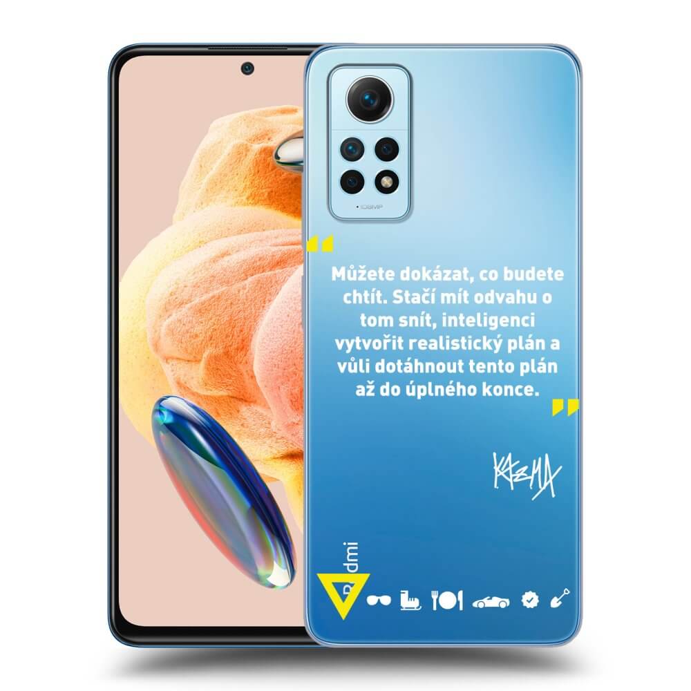 Silikonový Průhledný Obal Pro Xiaomi Redmi Note 12 Pro 4G - Kazma - MŮŽETE DOKÁZAT, CO BUDETE CHTÍT