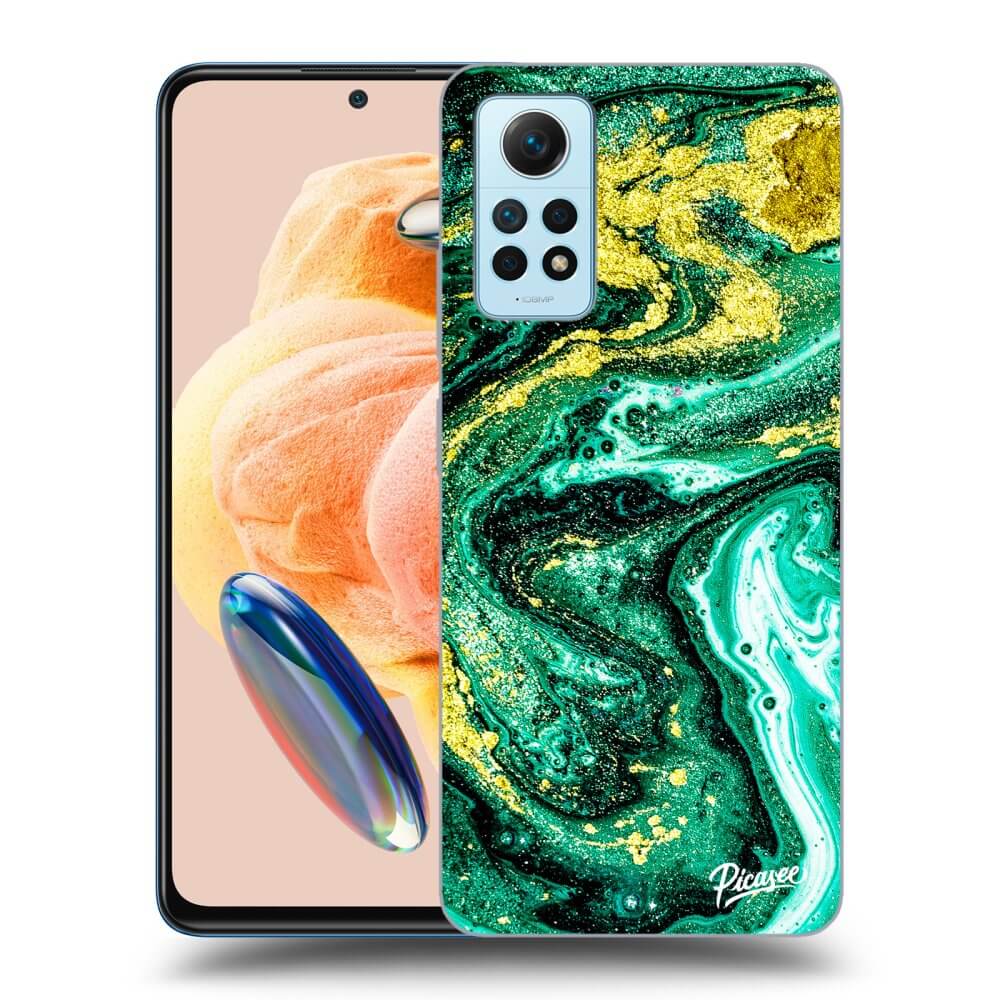 Silikonový Průhledný Obal Pro Xiaomi Redmi Note 12 Pro 4G - Green Gold