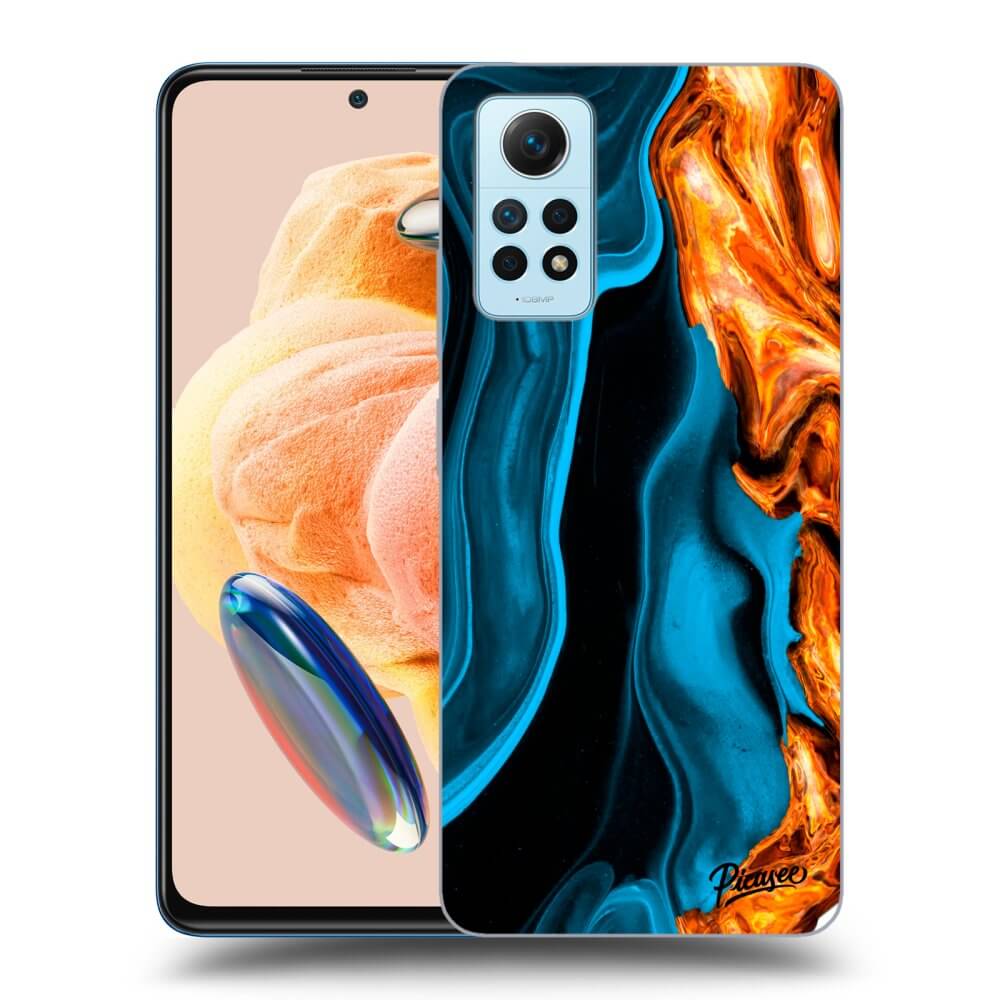 Silikonový Průhledný Obal Pro Xiaomi Redmi Note 12 Pro 4G - Gold Blue