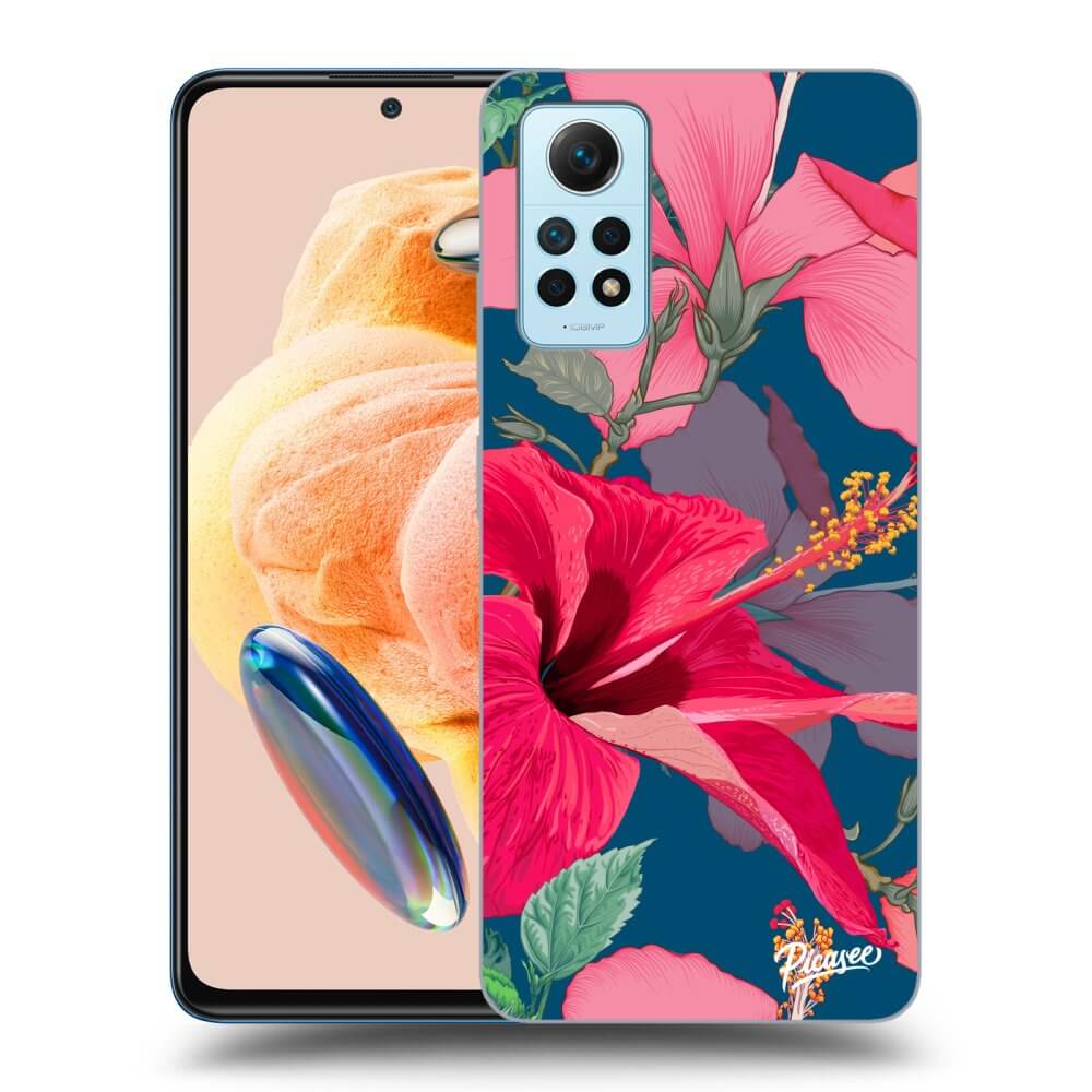 Silikonový Průhledný Obal Pro Xiaomi Redmi Note 12 Pro 4G - Hibiscus