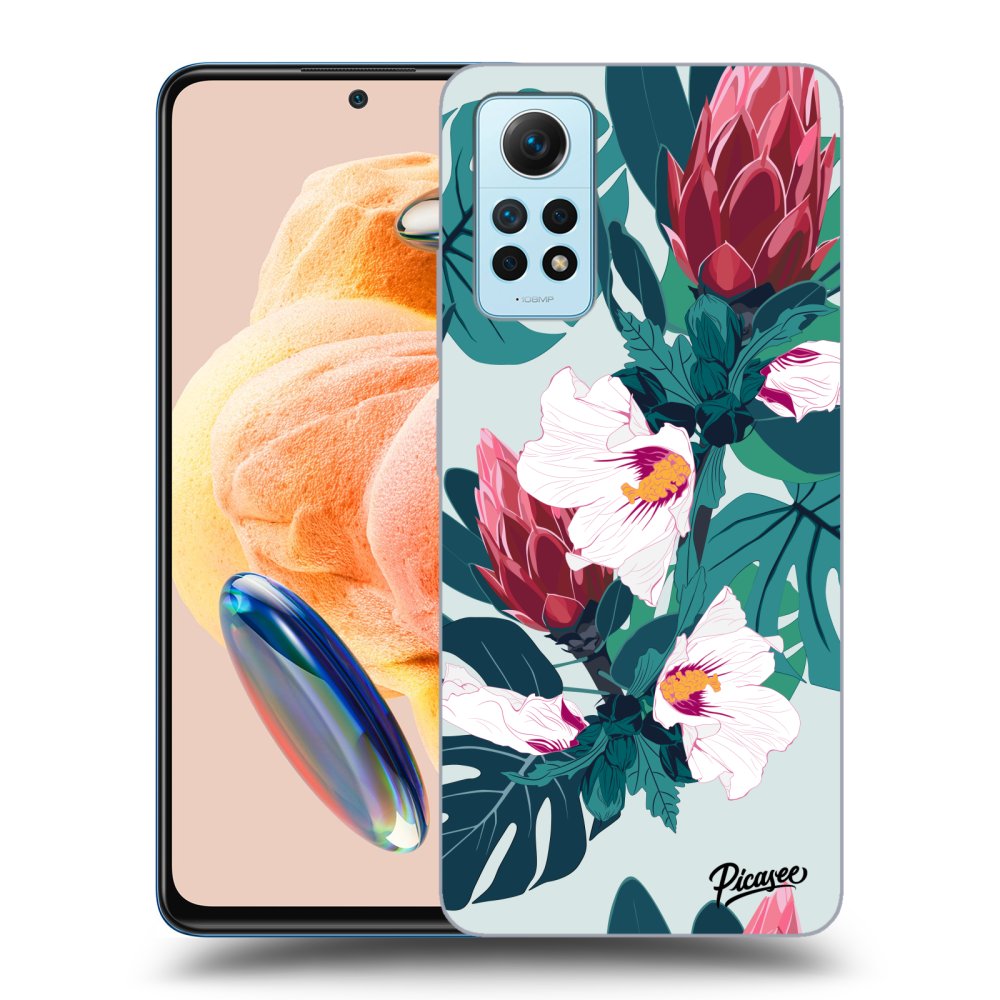 Silikonový Průhledný Obal Pro Xiaomi Redmi Note 12 Pro 4G - Rhododendron