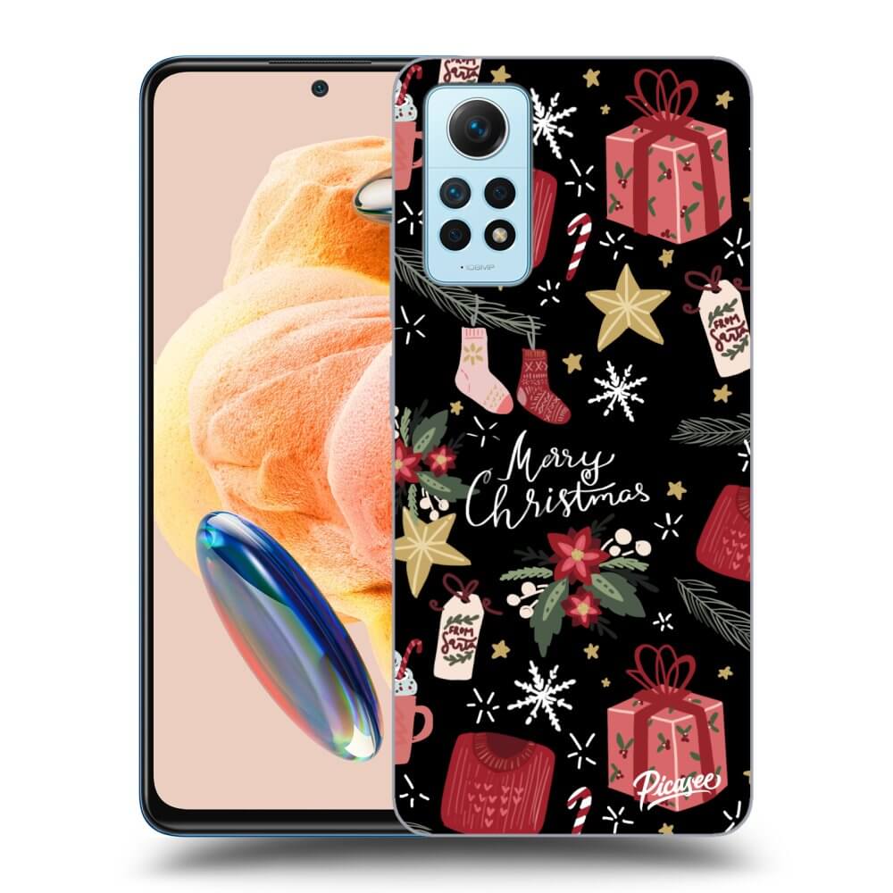 Silikonový černý Obal Pro Xiaomi Redmi Note 12 Pro 4G - Christmas