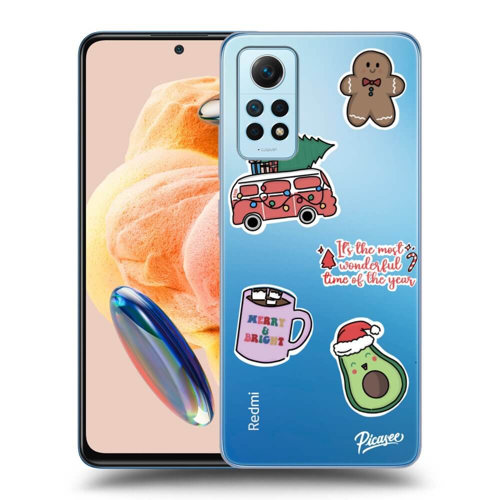 Silikonový Průhledný Obal Pro Xiaomi Redmi Note 12 Pro 4G - Christmas Stickers