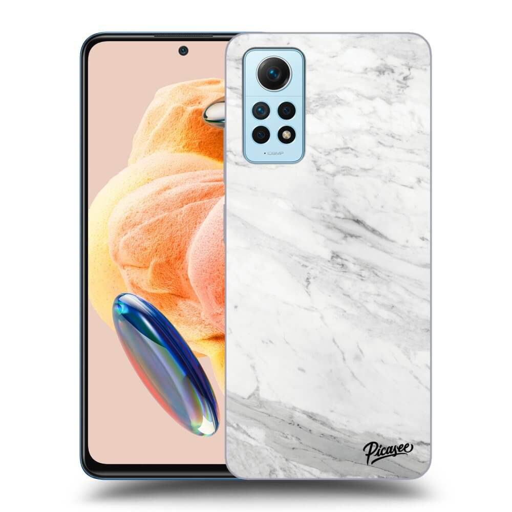 Silikonový Průhledný Obal Pro Xiaomi Redmi Note 12 Pro 4G - White Marble