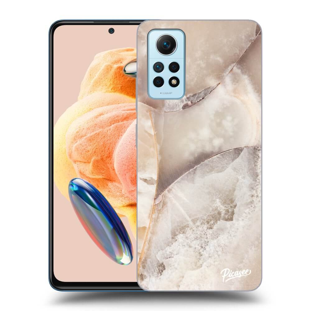 Silikonový Průhledný Obal Pro Xiaomi Redmi Note 12 Pro 4G - Cream Marble